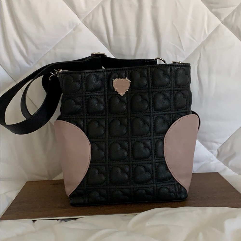 Betsy Johnson puffy heart bag